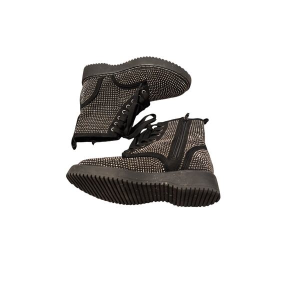 Madden Girl Kurrt Combat Boots Black Lace-Up Ankle Boots Size 6 - Picture 3 of 5